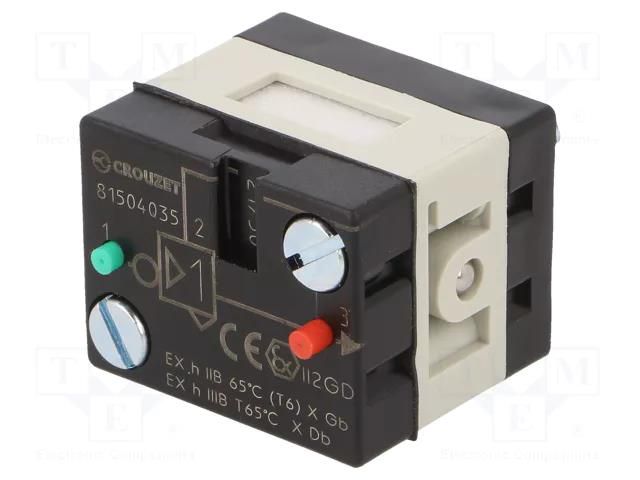 Pneumatic logics module; 2÷8bar; OUT: NOT; 32x25x28mm; -5÷50°C CROUZET CROUZET-81504035