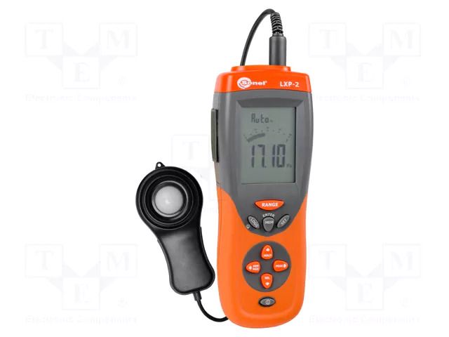 Light meter; 0,01÷19,99klx; USB; 0÷50°C; 170x80x40mm; ±5% SONEL LXP-2