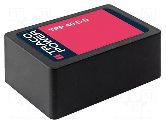 Converter: AC/DC; 40W; Uin: 85÷264VAC,120÷370VDC; Uout: 5VDC; 90% TRACO POWER TPP40-105E-D