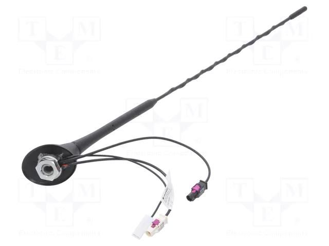 Antenna; car top; 0.4m; AM,DAB,FM; Fiat,Renault,Seat,VW,Škoda CALEARO 7677850