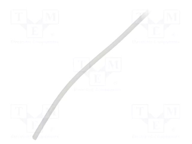 Insulating tube; silicone; transparent; -50÷200°C; Øint: 1mm FAVIER GES-1-TR-1000