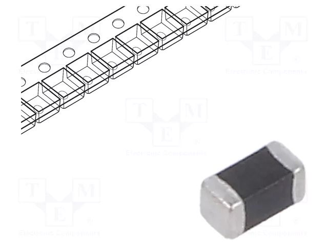 NTC thermistor; 100kΩ; SMD; 0603; 4282K; ±1%; 180mW; -55÷125°C EPCOS / TDK B57350V2104F460