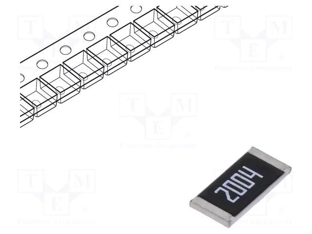 Resistor: thick film; SMD; 2512; 2MΩ; 1.5W; ±1%; 500V; -55÷155°C Viking PWR2512-2M-1%