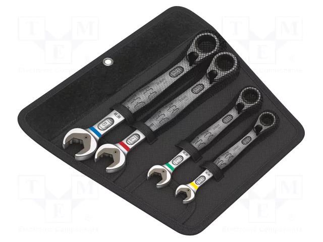 Wrenches set; combination spanner,with ratchet; Joker 6001 WERA WERA.05020090001