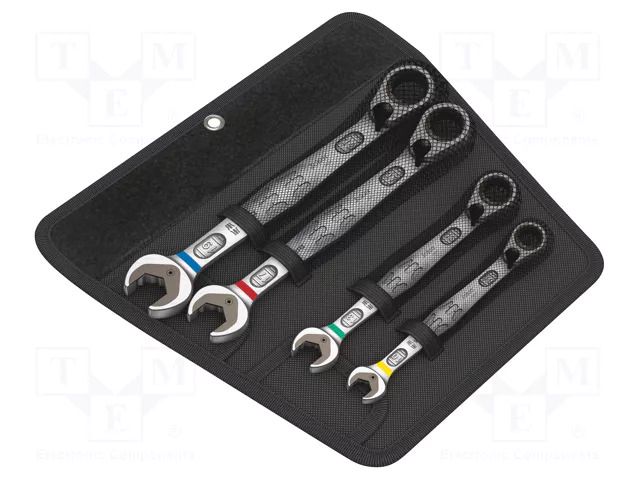 Wrench-set; combination spanner,with ratchet; Joker 6001; 4pcs. WERA WERA.05020090001