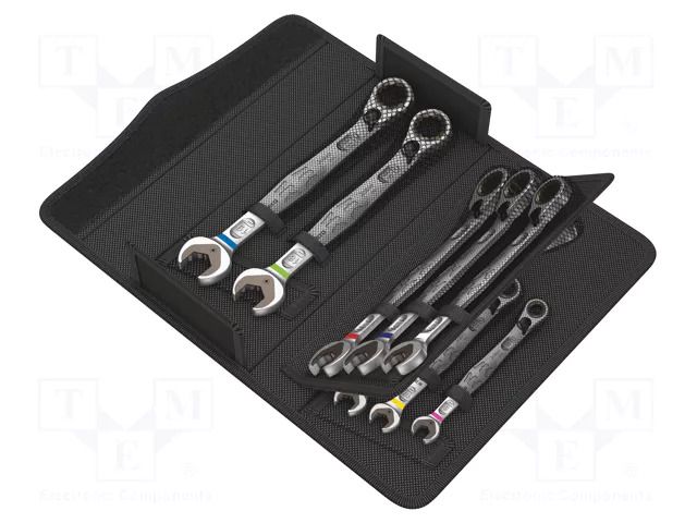 Wrench-set; combination spanner,with ratchet; Joker 6001 WERA WERA.05020091001