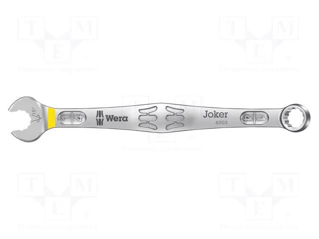 Wrench; inch,combination spanner; 1/4"; steel; Joker 6003; 105mm WERA WERA.05020220001
