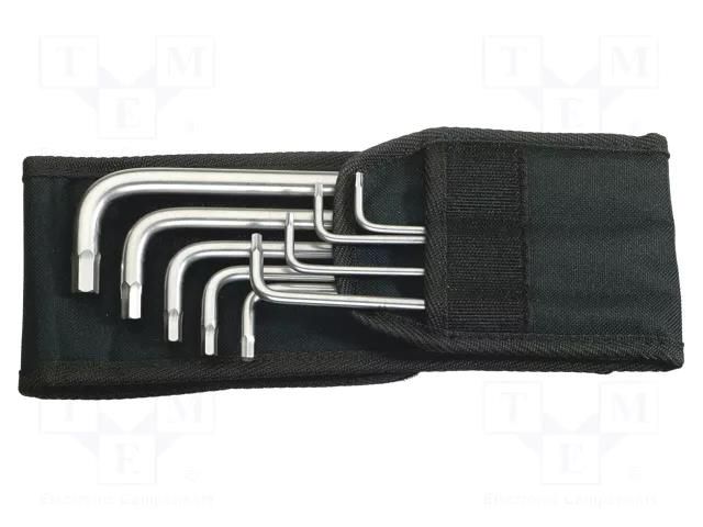 Wrench-set; inch,Hex Plus key; stainless steel; 9pcs. WERA WERA.05022721001
