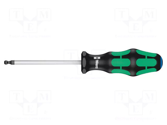 Screwdriver: standard; hex key,spherical; HEX 5mm WERA WERA.05022815001