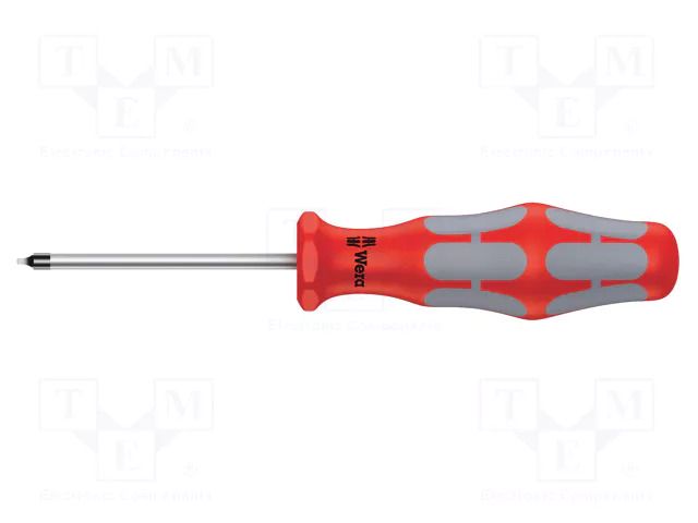 Screwdriver; square; #00; Blade length: 60mm; Overall len: 141mm WERA WERA.05117680001