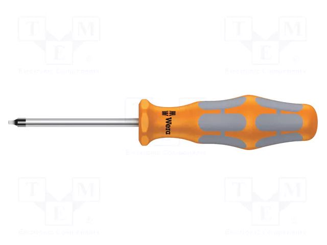 Screwdriver; square; RB0; Blade length: 60mm; Overall len: 141mm WERA WERA.05117681001