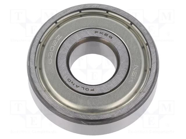 Bearing: ball; Øint: 15mm; Øout: 42mm; W: 13mm; bearing steel NSK NSK6302-ZZ-CM