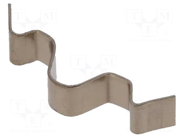Retaining spring; L: 12.5mm; H: 4mm; natural SEIFERT ELECTRONIC KC-205