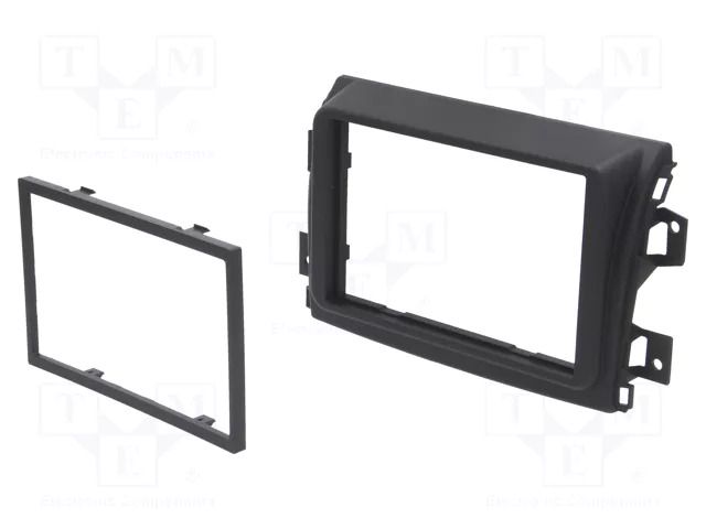 Radio frame; Fiat; 2 DIN; matt black 4CARMEDIA RAM-40.681.2