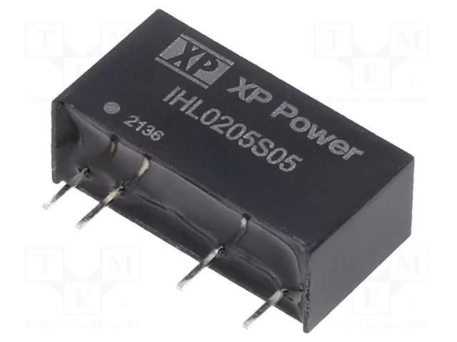 Converter: DC/DC; 2W; Uin: 4.5÷5.5VDC; Uout: 5VDC; Iout: 400mA; SIP7 XP POWER IHL0205S05