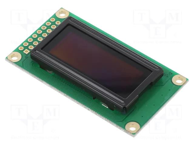 Display: OLED; graphical; 1.26"; 50x16; Dim: 58x32x10mm; white; 2x8 RAYSTAR OPTRONICS REG005016AWPP5N01