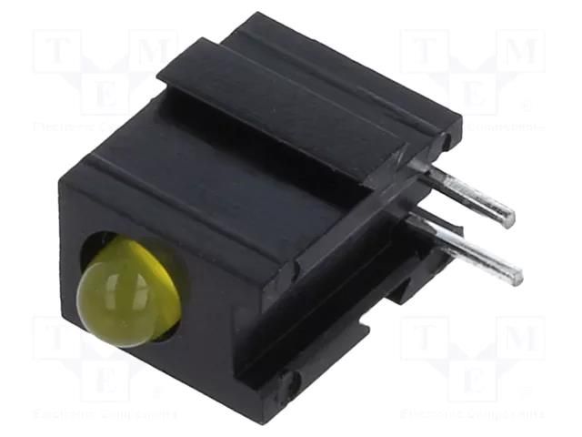 LED; in housing; 2.8mm; No.of diodes: 1; yellow; 20mA; 60°; 10÷20mcd MENTOR 2300.2071