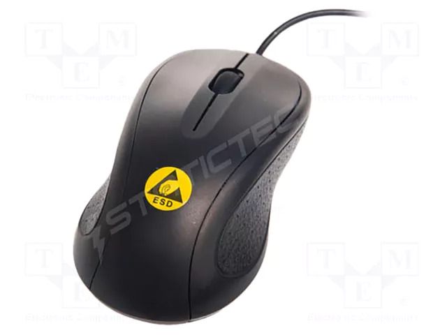 Mouse; ESD,optical,wired; electrically conductive material STATICTEC PRT-STS1405