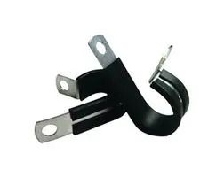 SCREW MOUNT CABLE CLAMP, BLK, STEEL/TPE SPN-16
