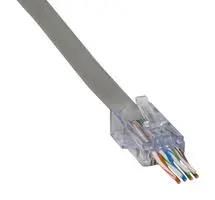 RJ45 CONN, JACK, 8P8C, 1PORT, CABLE 100028C