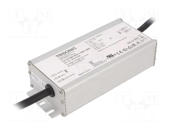Power supply: switching; LED; 75W; 24VDC; 314÷3130mA; 100÷277VAC TRIDONIC 28003296
