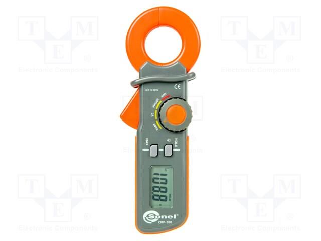 Meter: leakage current; pincers type; Øcable: 30mm; LCD; IP40 SONEL CMP-200