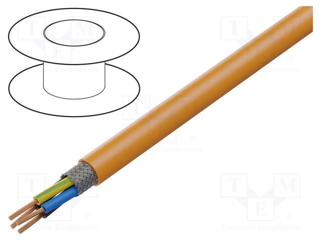 Wire: servo drive; ÖLFLEX® SERVO FD 796 CP; 4G1.5mm2; orange LAPP OL796CP-0027950
