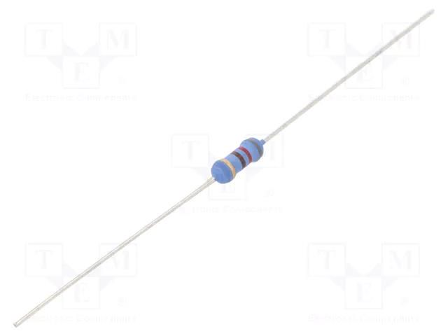 Resistor: metal oxide; 820Ω; 500mW; ±5%; Ø3.5x10mm; -55÷155°C TE Connectivity ROX05SJ820R