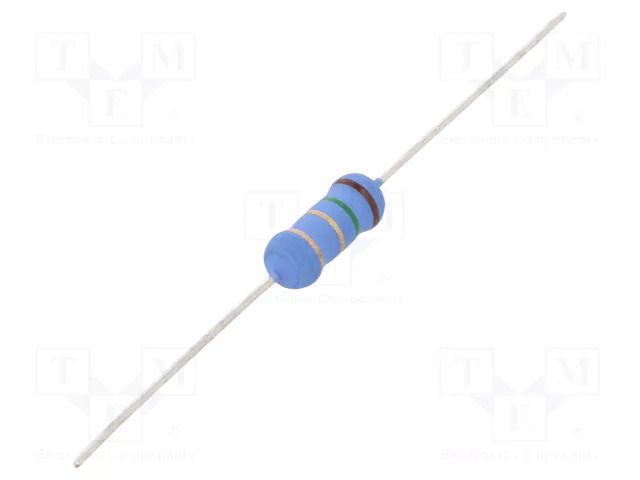 Resistor: metal oxide; 1.5Ω; 2W; ±5%; Ø5x12mm; -55÷155°C TE Connectivity ROX2SJ1R5