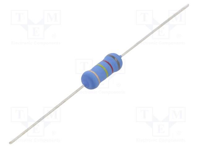 Resistor: metal oxide; 820kΩ; 2W; ±5%; Ø5x12mm; -55÷155°C TE Connectivity ROX2SJ820K