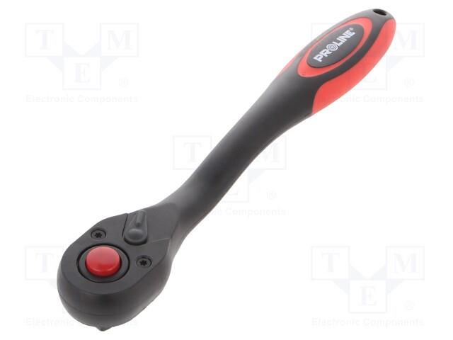 Rattle; 1/2"; with switch; 257mm; Teeth: 72 PROLINE PRE-18695