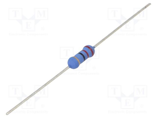 Resistor: metal oxide; 22Ω; 1W; ±5%; Ø3.5x10mm; -55÷155°C TE Connectivity ROX1SJ22R