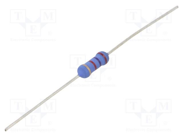 Resistor: metal oxide; 2.7kΩ; 1W; ±5%; Ø3.5x10mm; -55÷155°C TE Connectivity ROX1SJ2K7