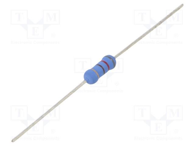 Resistor: metal oxide; 820Ω; 1W; ±5%; Ø3.5x10mm; -55÷155°C TE Connectivity ROX1SJ820R