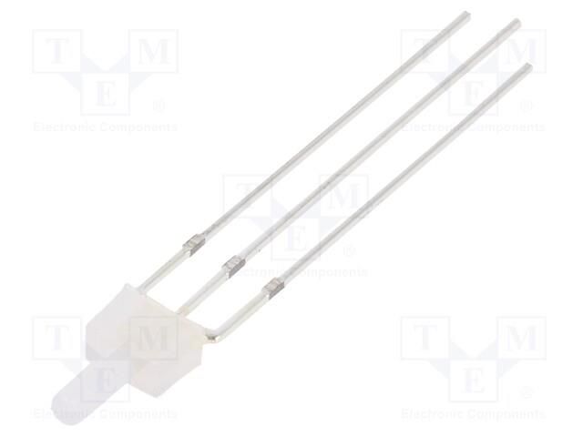 LED; red/blue; 2mm; bicolour; 750÷1120mcd; 330÷500mcd; 90°; cathode OPTOSUPPLY OSRBMC7K92B