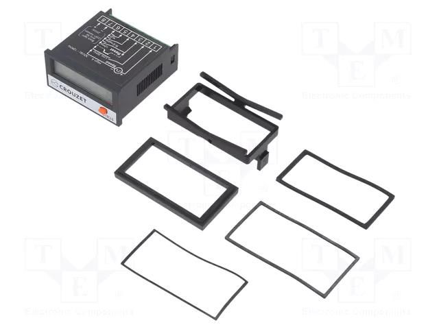 Counter: electronical; LCD; pulses; -9999999÷99999999; IN 1: PNP CROUZET CROUZET-87622061