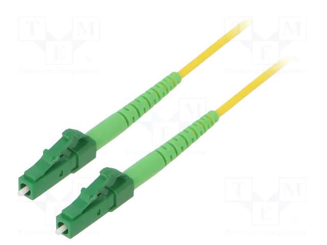 Fiber patch cord; OS2; LC/APC,both sides; 0.5m; LSZH; yellow LOGILINK FPSLC00