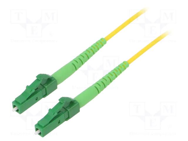 Fiber patch cord; OS2; LC/APC,both sides; 20m; LSZH; yellow LOGILINK FPSLC20