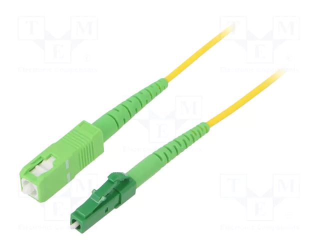 Fiber patch cord; OS2; LC/APC,SC/APC; 1m; 9/125um; LSZH; green LOGILINK FPSLS01