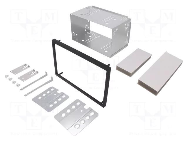 Universal mounting half frame; 2 DIN; Citroën,Ford,Mercedes 4CARMEDIA PR-UNI-2DIN.82
