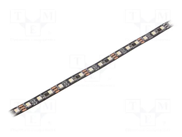 Programmable LED tape; RGBW; 5050; LED/m: 60; 12mm; black PCB; IP20 IPIXEL LED S012060CB4ST-B