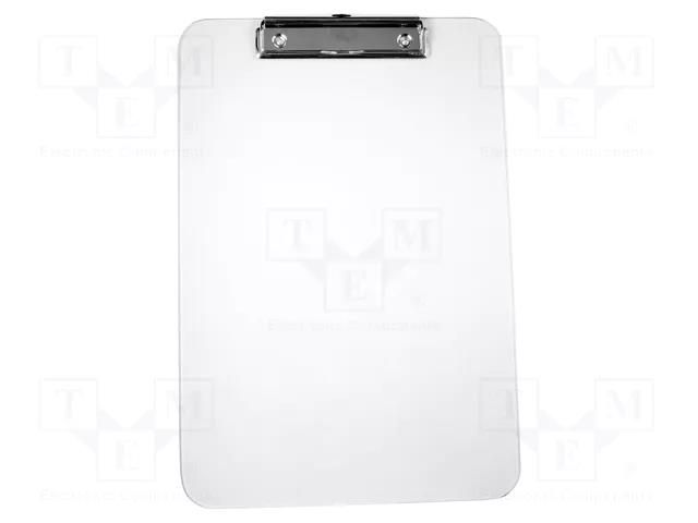 Office supplies: clipboard; cleanroom; Size: A4; ESD; <100MΩ EUROSTAT GROUP ERS-410906003