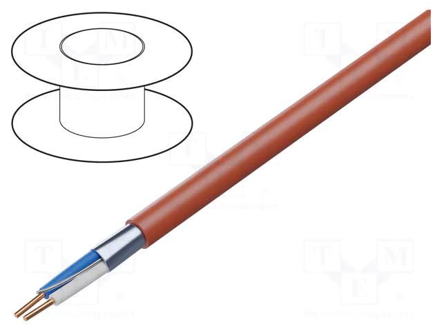 Wire: control cable; HTKSHekw; 1x2x0.8mm; Insulation: LSZH; 150V TECHNOKABEL HTKSHEKW-1X2X0.8