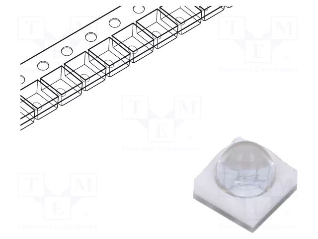 Power LED; UV-L; 3535; 30°; 700mA; 5W; λd: 400÷410nm; 3.2÷4VDC; SMD ProLight Opto PB2D-5JLA-UL