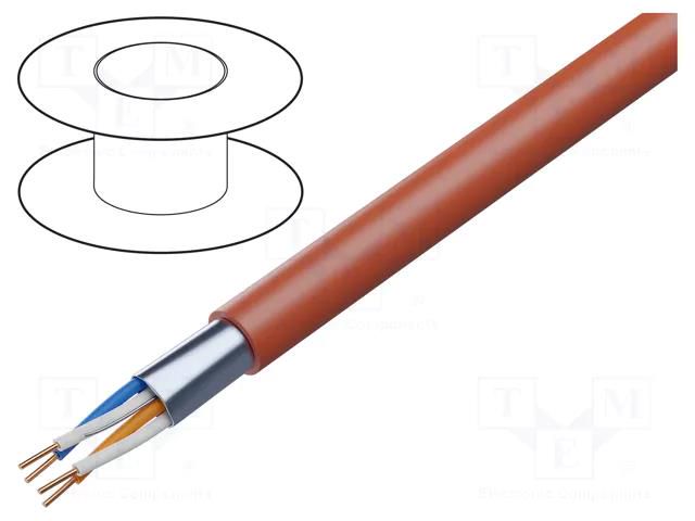 Wire: control cable; YnTKSYekw; 2x2x0.8mm; Insulation: PVC; 150V TECHNOKABEL YNTKSYEKW-2X2X0.8