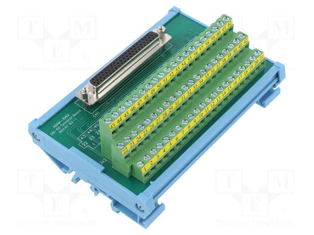 Industrial module: terminal block; for DIN rail mounting ADVANTECH ADAM-3962-AE