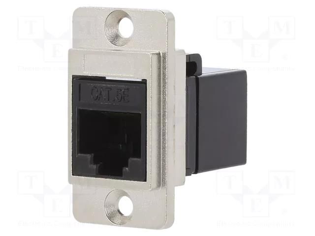 Coupler; DUALSLIM; Cat: 5e; 8p8c; RJ45 socket,both sides; 29mm CLIFF CP30720M
