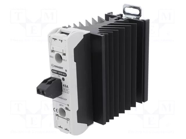 Relay: solid state; Ucntrl: 4÷32VDC; 45A; 24÷500VAC; GNR+; 1-phase CROUZET GNR45DCZP