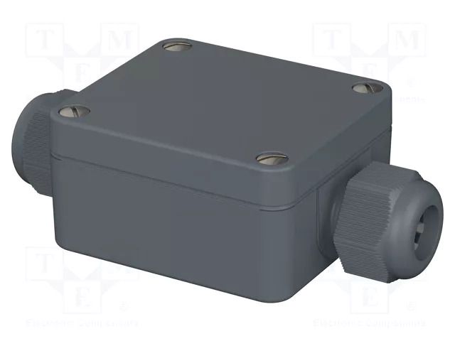 Enclosure: junction box; X: 58mm; Y: 64mm; Z: 34mm; polyamide; IP65 BOPLA PK101-SV-211