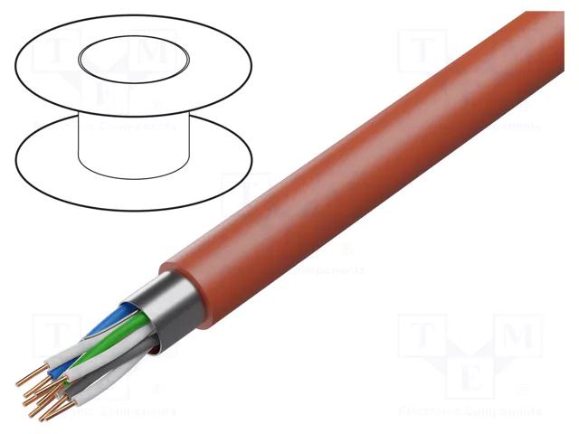 Wire: control cable; YnTKSYekw; 4x2x0.8mm; Insulation: PVC; 150V TECHNOKABEL YNTKSYEKW-4X2X0.8